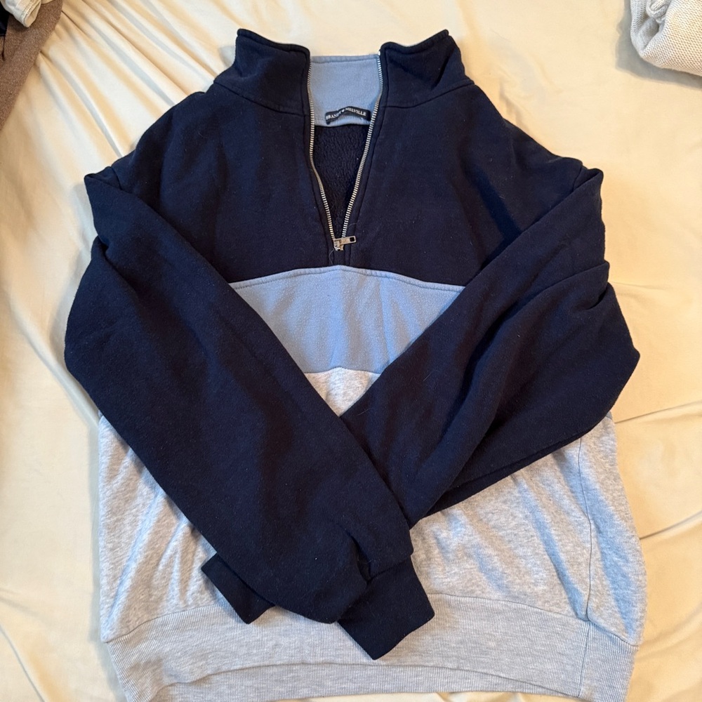 Colorblock Half-Zip Pullover